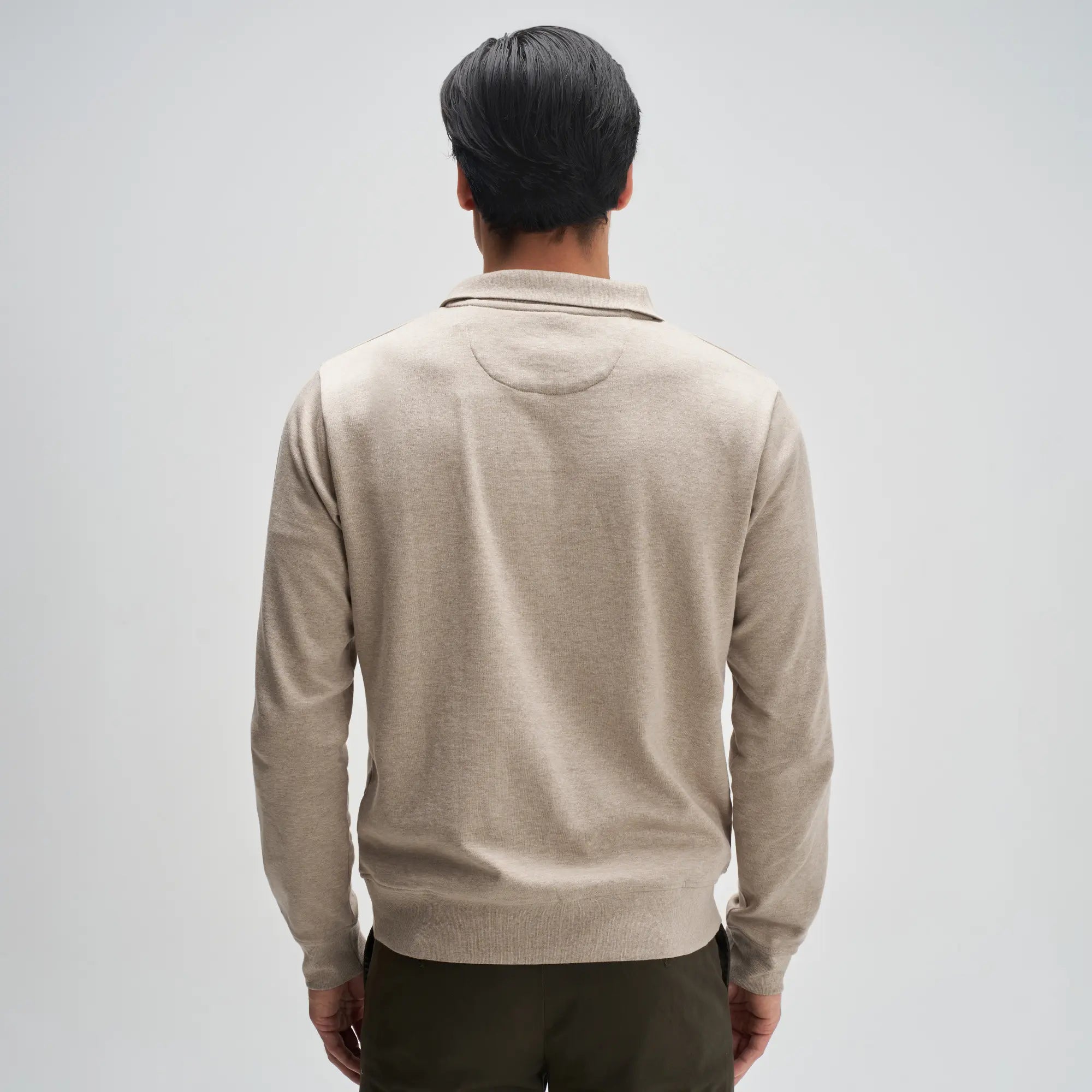 Half-Zip Pullover - Irish Beige