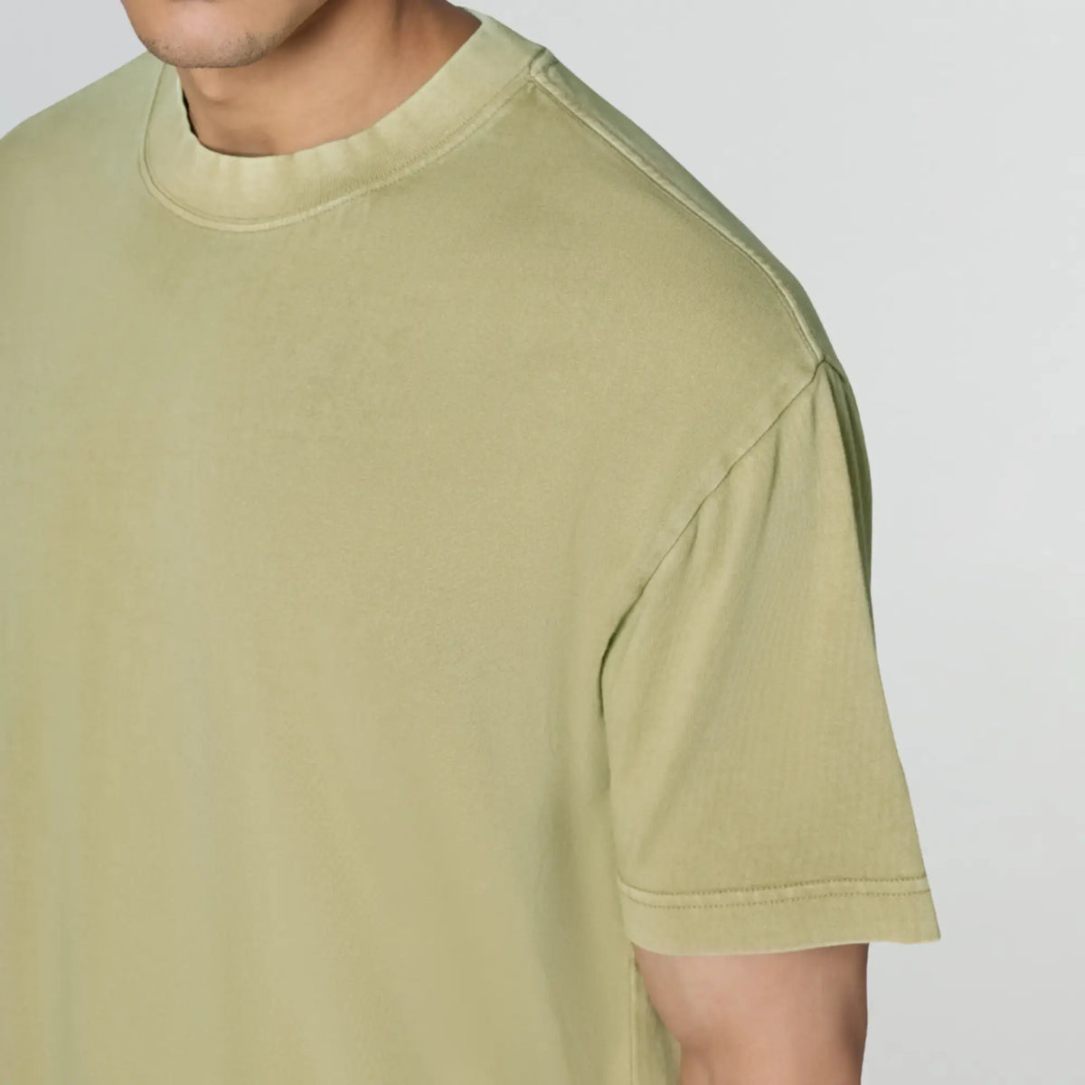 Haze Relaxed Fit Washed Crew Neck T-shirt Camel Brown