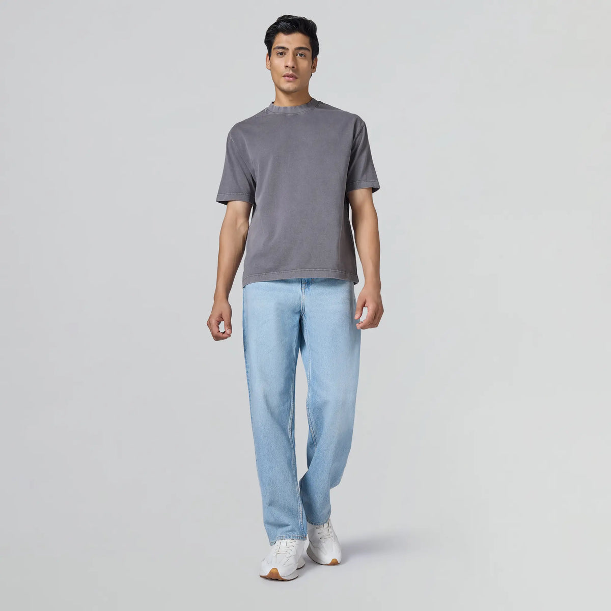Haze Relaxed Fit Washed T-shirt - Graphite Grey