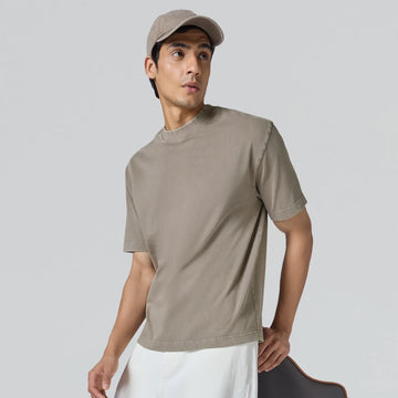 Haze Relaxed Fit Washed Crew Neck T-shirt Smokey Grey