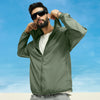 Ozone Polyester Parka Jacket - Sage Green