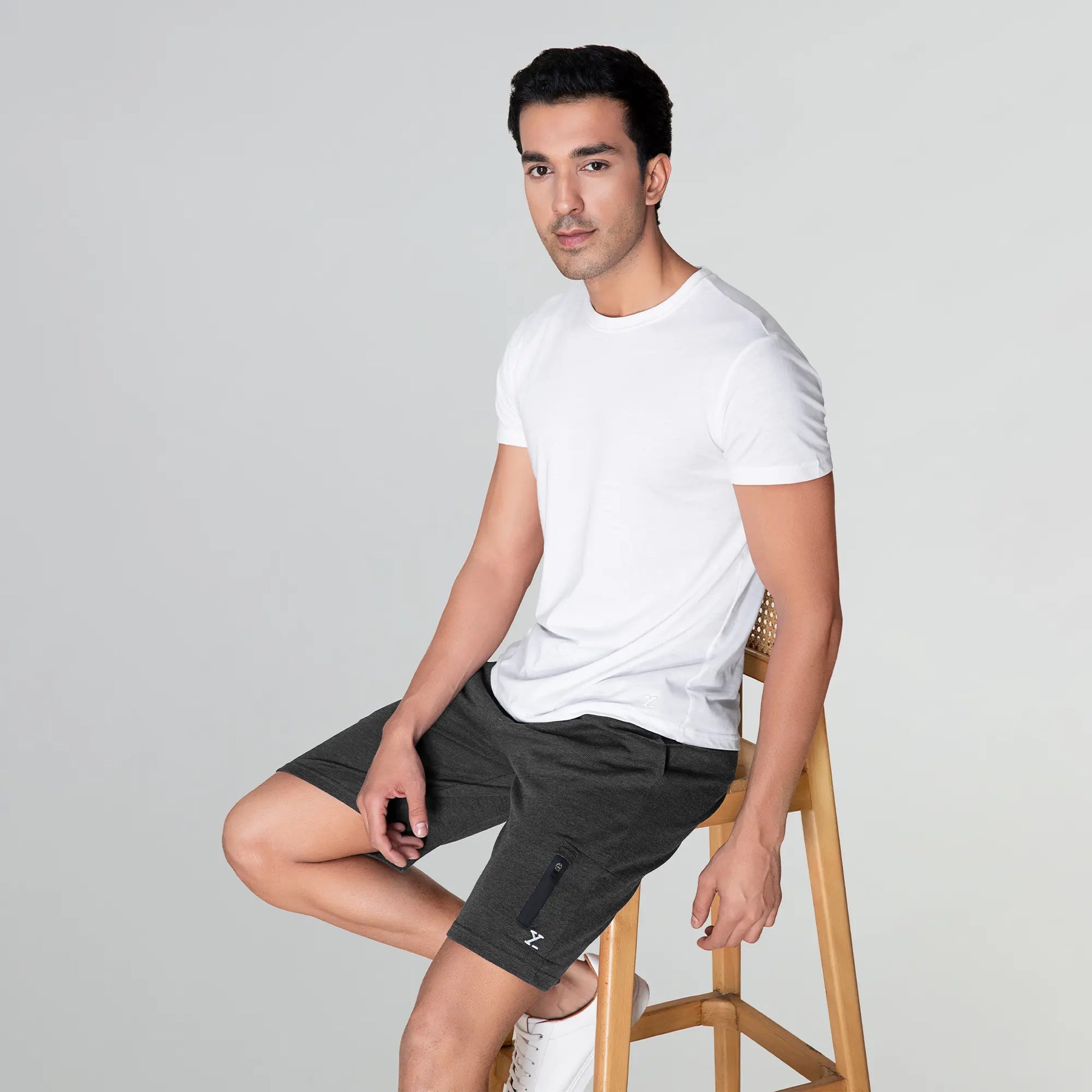 Hype Cotton Rich Shorts Graphite Grey