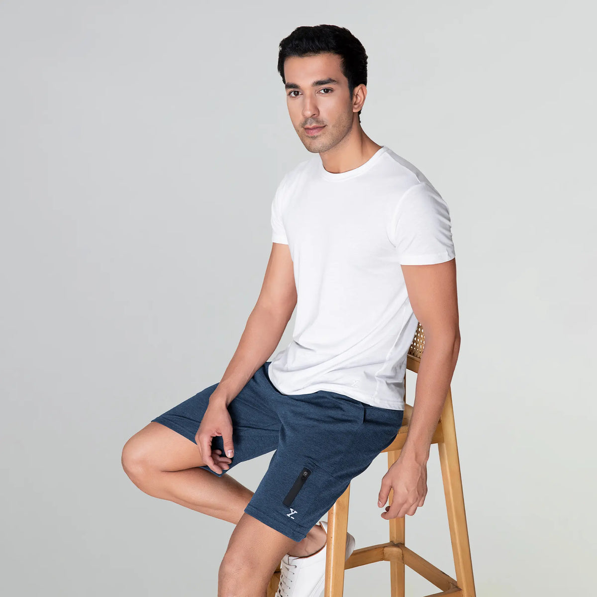 Hype Cotton Rich Shorts Midnight Blue