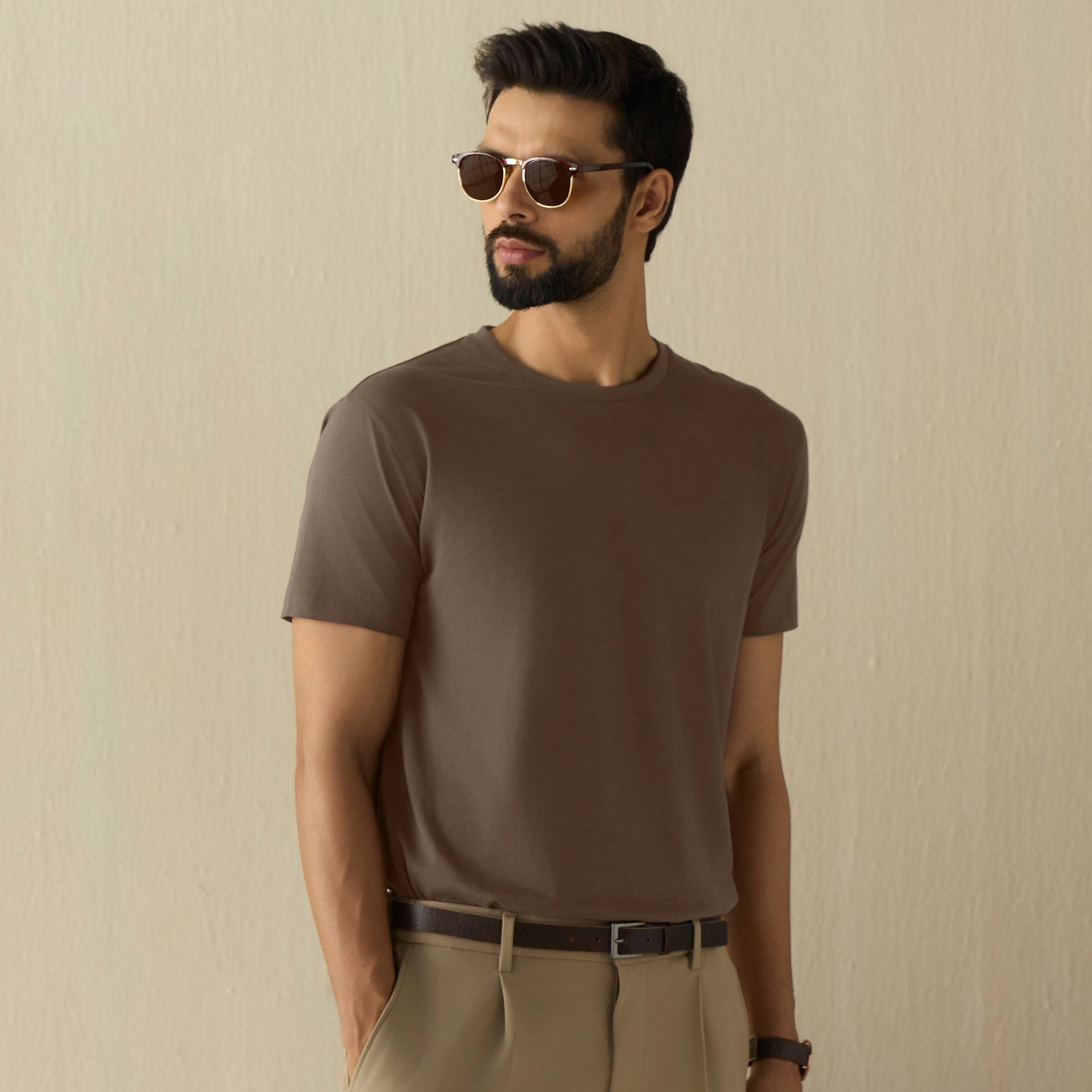 Iconique Supima Cotton T-shirt Espresso Brown