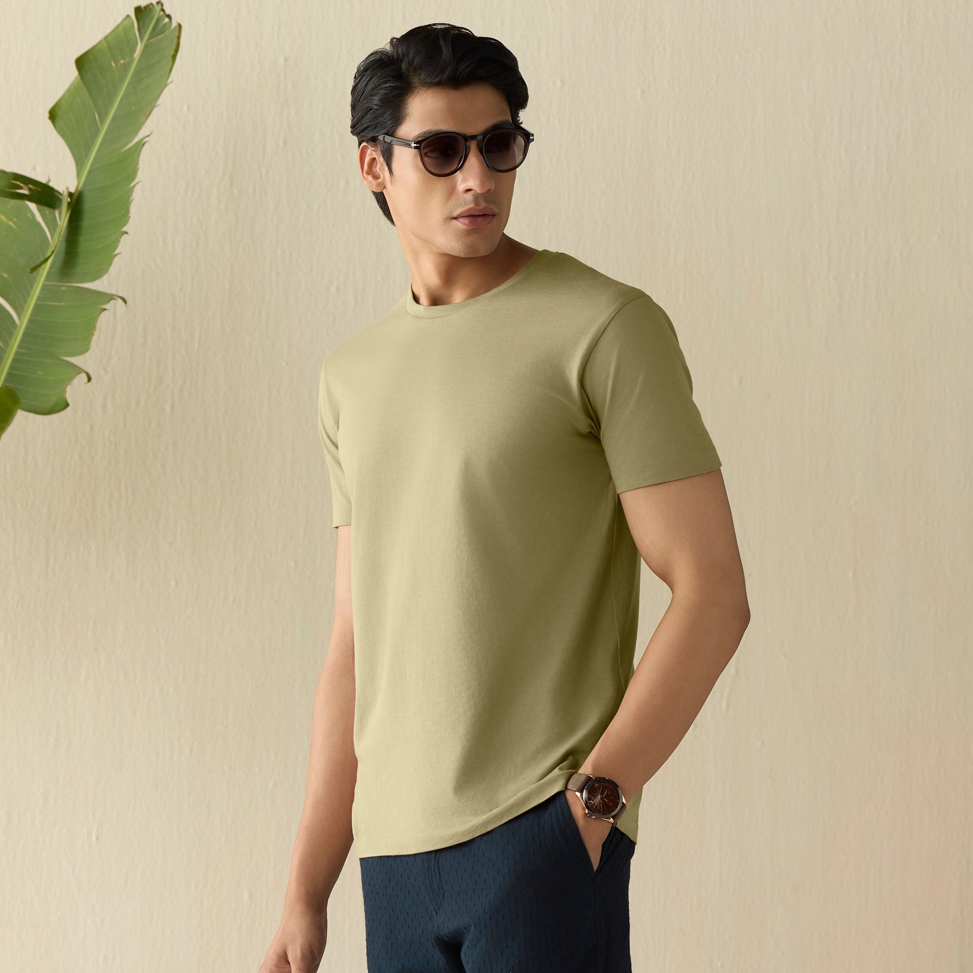 Iconique Supima Cotton T-shirt Moss Brown