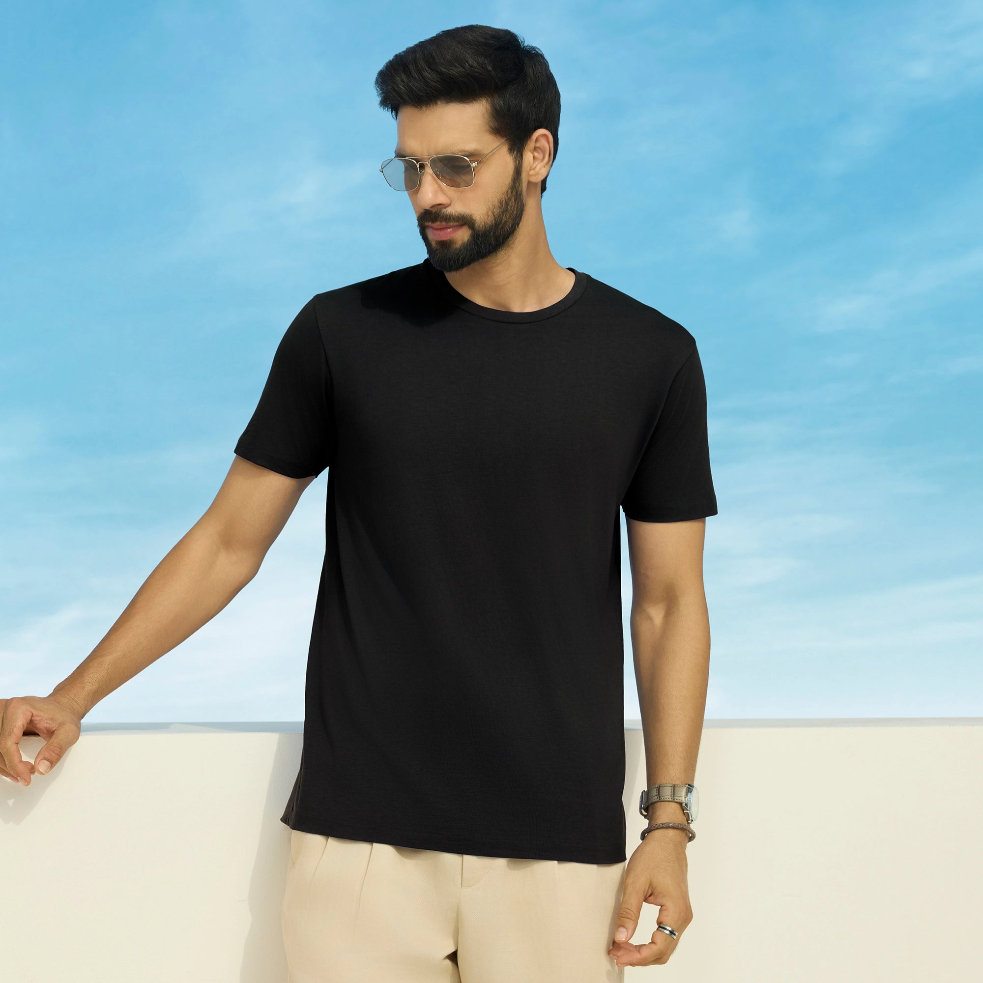 Iconique Supima Cotton T-shirt Pitch Black