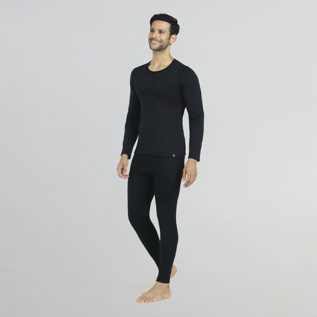 IntelliHeat Cotton Rich Fleece Full Sleeve Thermals - XYXX Crew