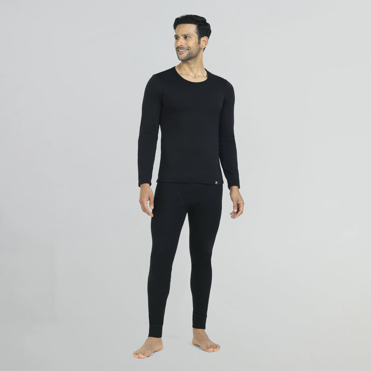 IntelliHeat Cotton Rich Fleece Full Sleeve Thermals - XYXX Crew