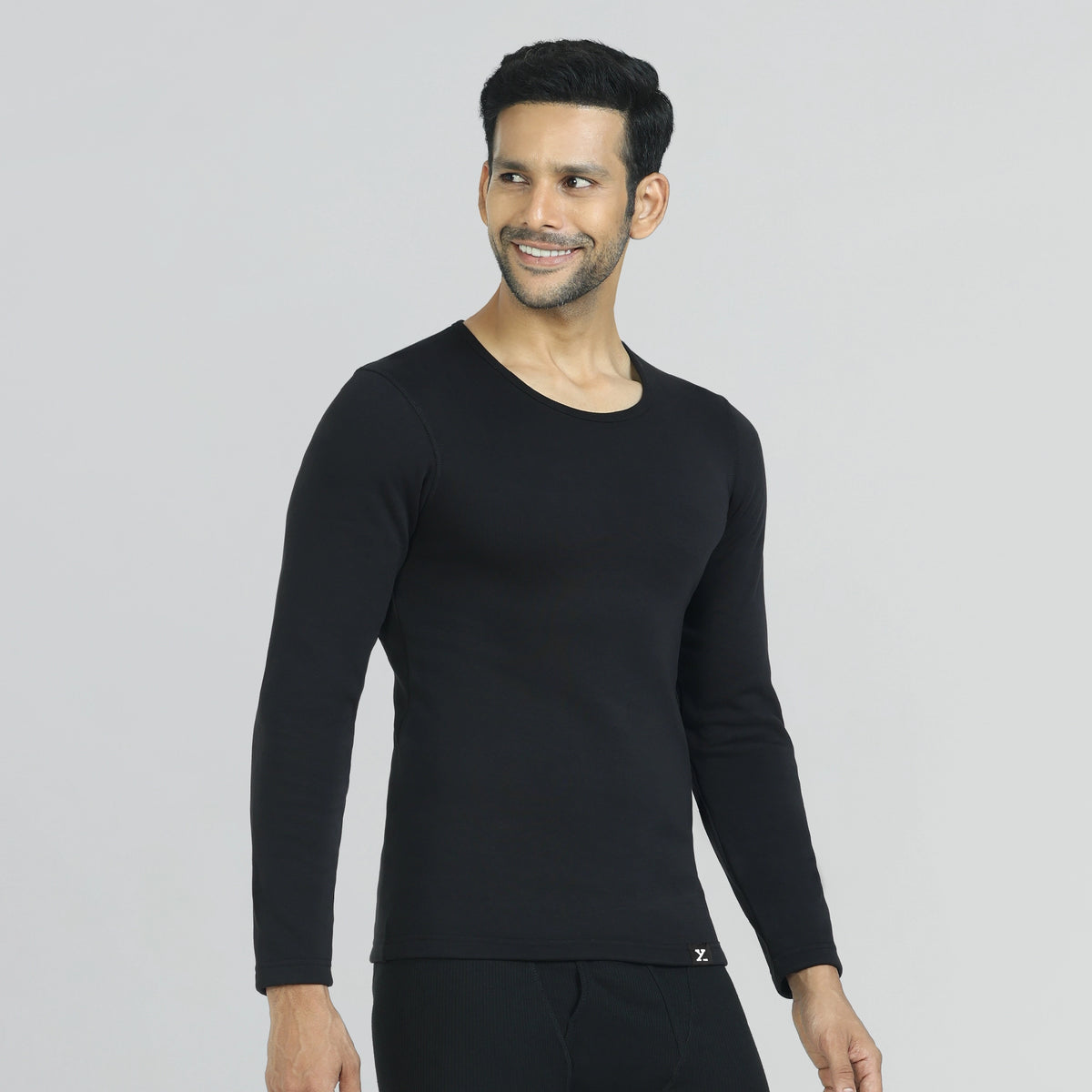 IntelliHeat Cotton Rich Fleece Full Sleeve Thermals - XYXX Crew