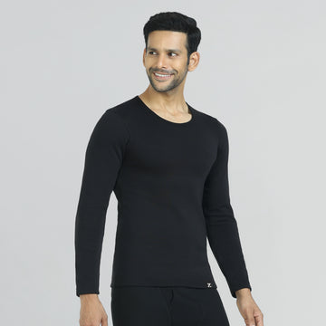 IntelliHeat Cotton Rich Fleece Full Sleeve Thermals - XYXX Crew