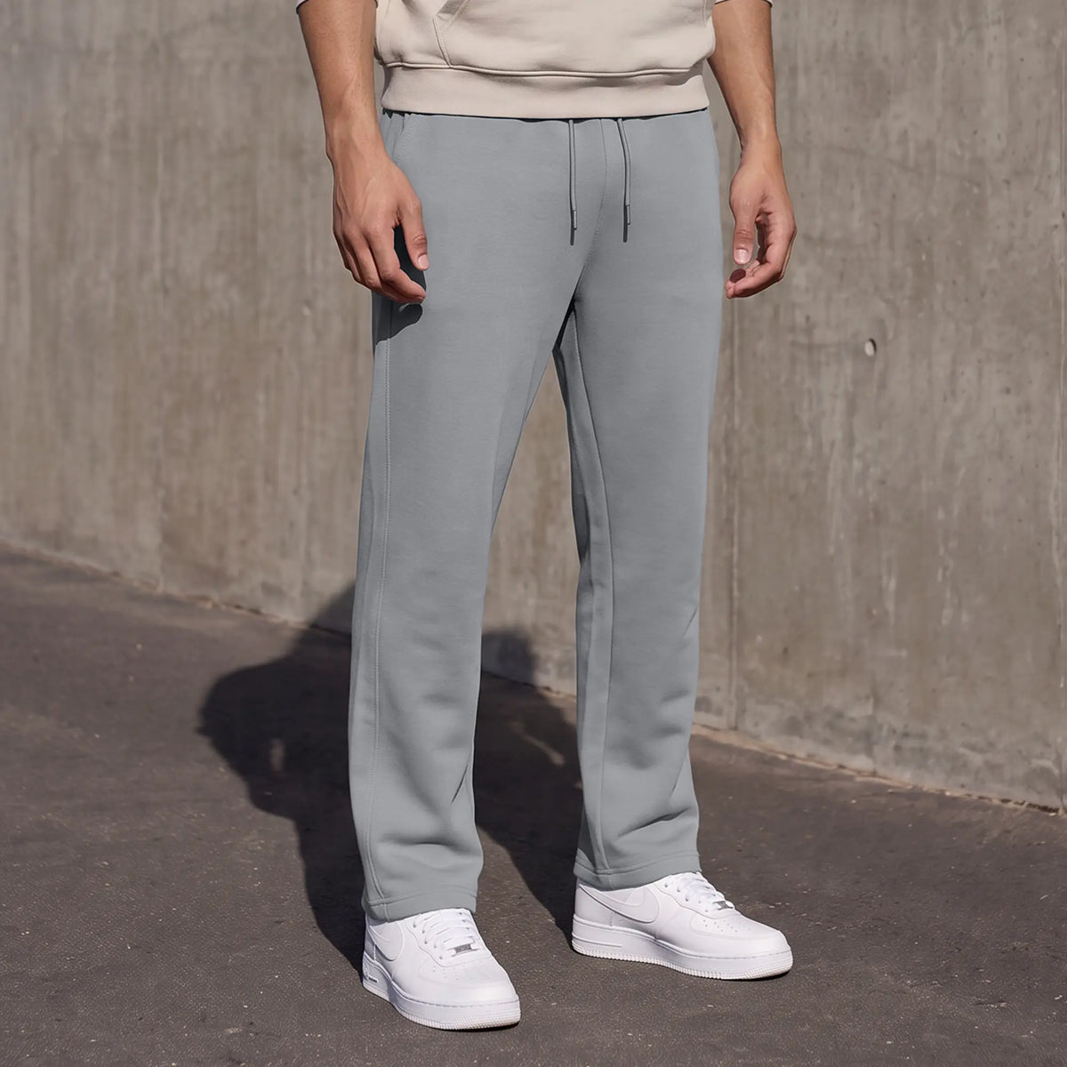 Pulse French Terry Cotton Blend Sweatpants Opal Grey