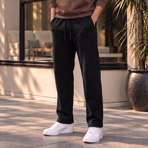 Pulse French Terry Cotton Blend Sweatpants Pitch Black