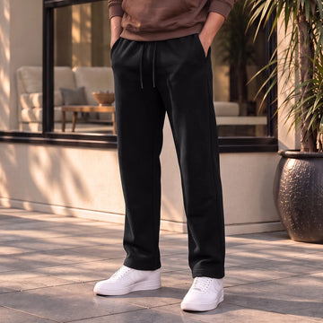 Pulse French Terry Cotton Blend Sweatpants Pitch Black