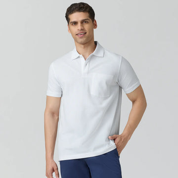 Code Polo T-shirts Polar White