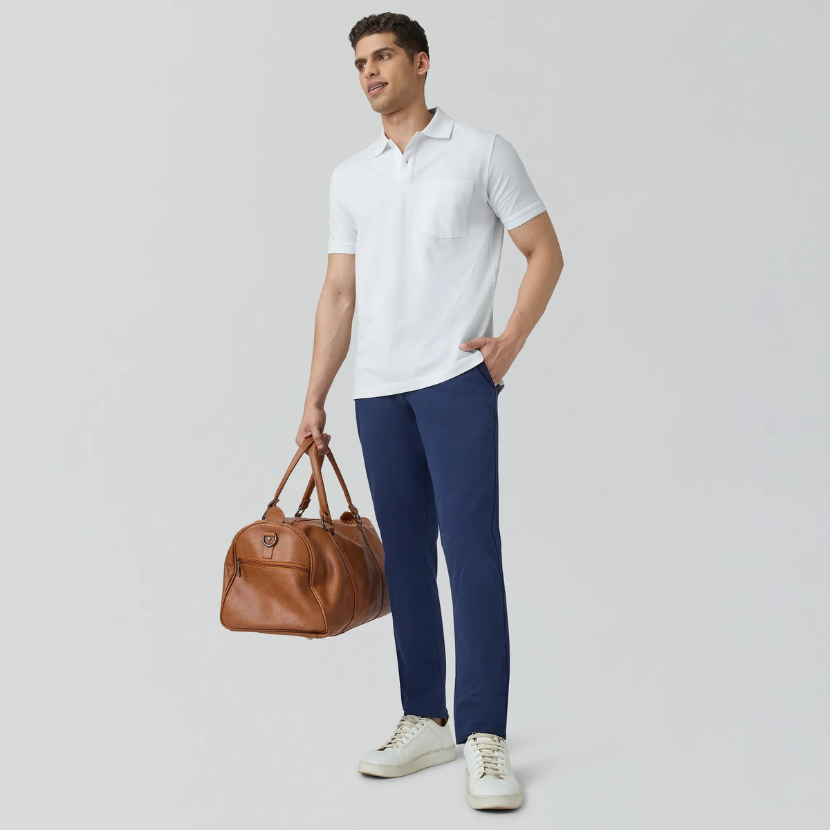 Code Polo T-shirts Polar White