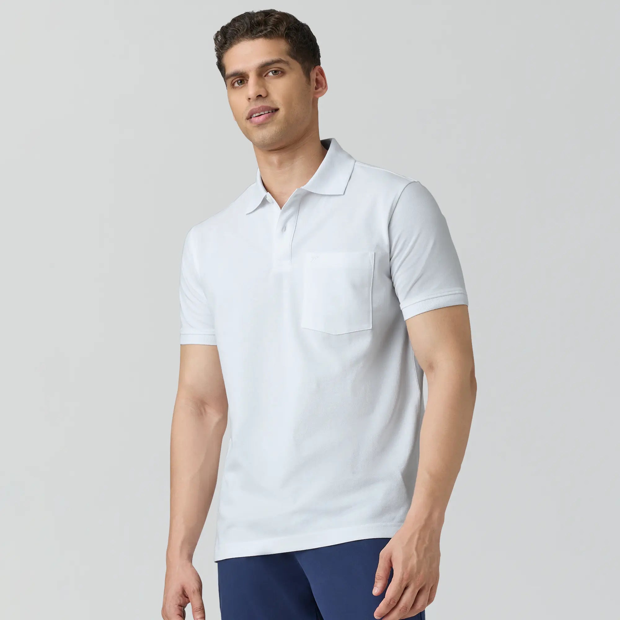 Code Polo T-shirts Polar White