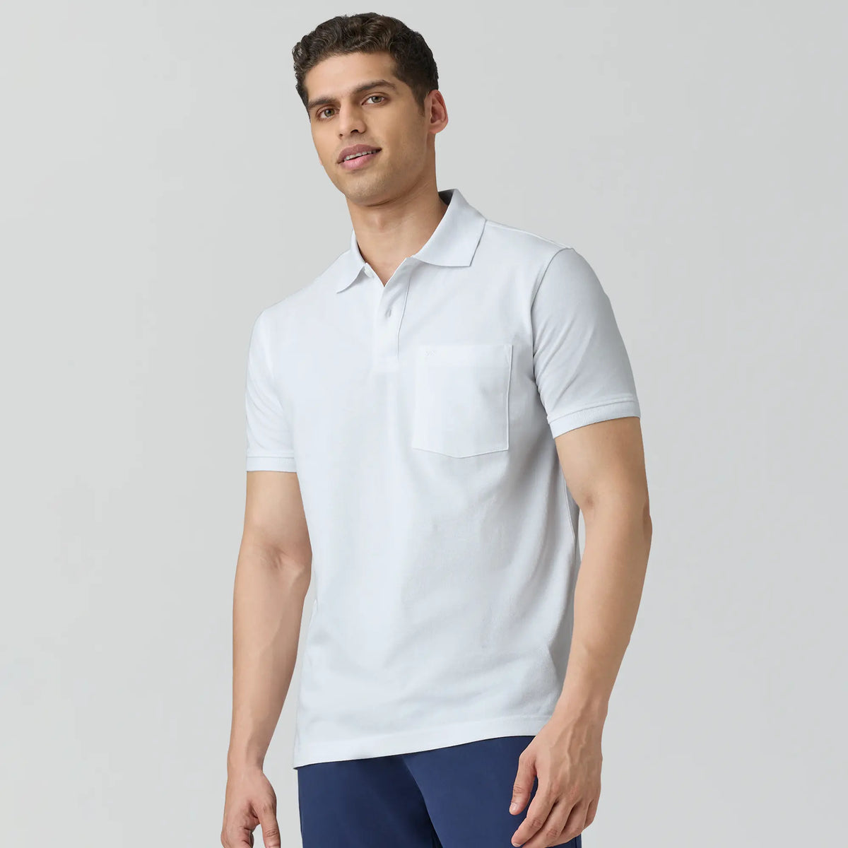 Code Polo T-shirts Polar White