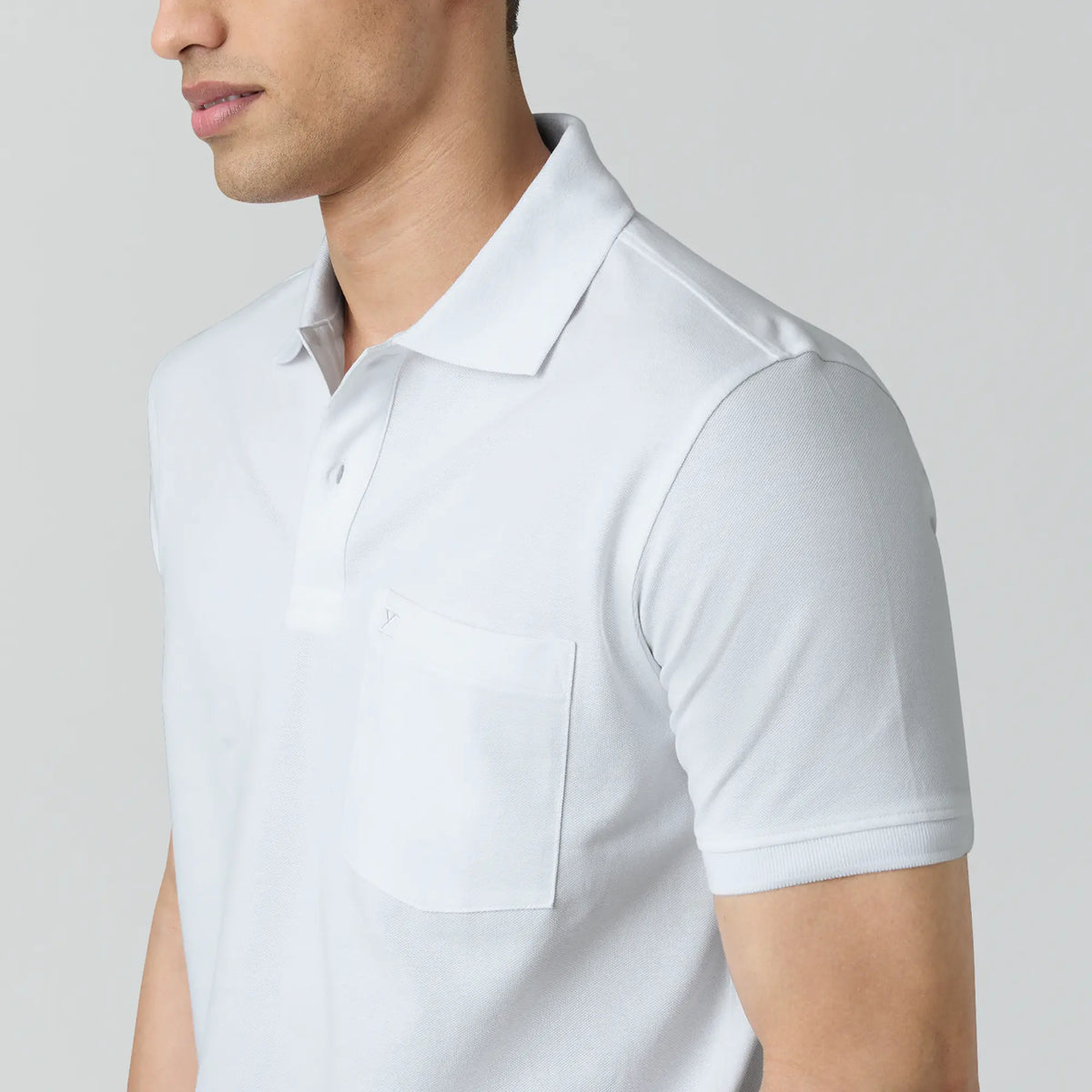 Code Polo T-shirts Polar White