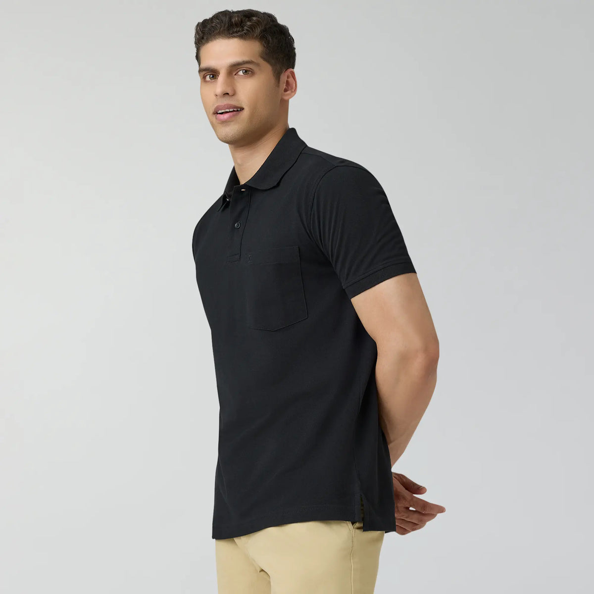 Code Polo T-shirts Pitch Black