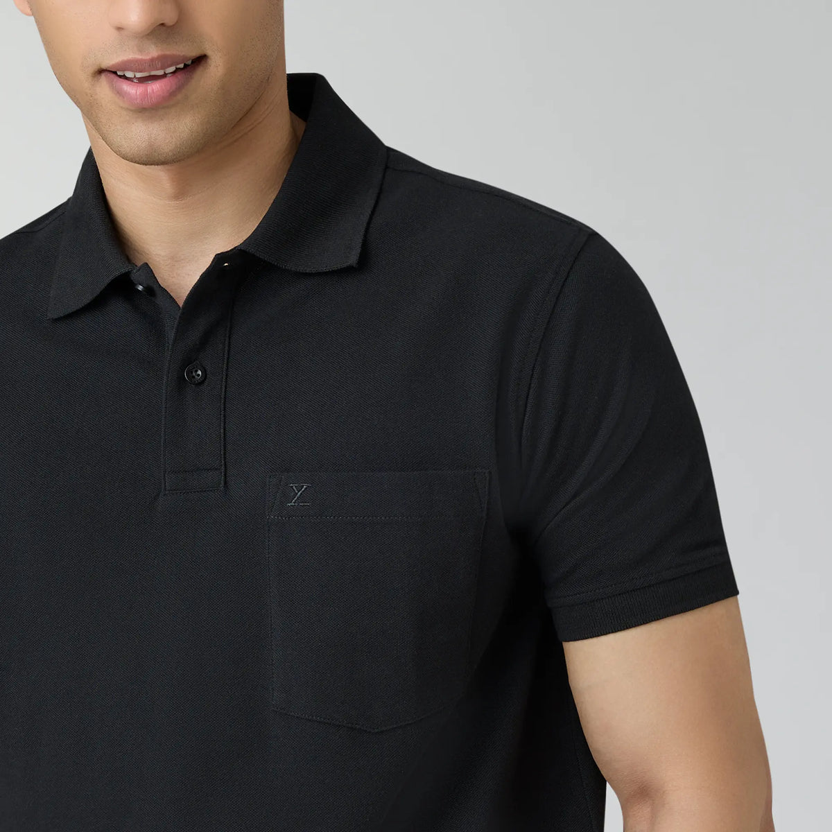 Code Polo T-shirts Pitch Black
