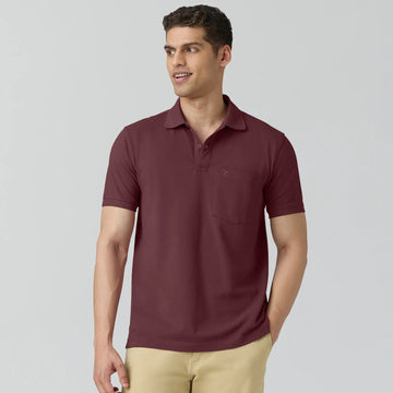 Code Polo T-shirts Merlot Maroon