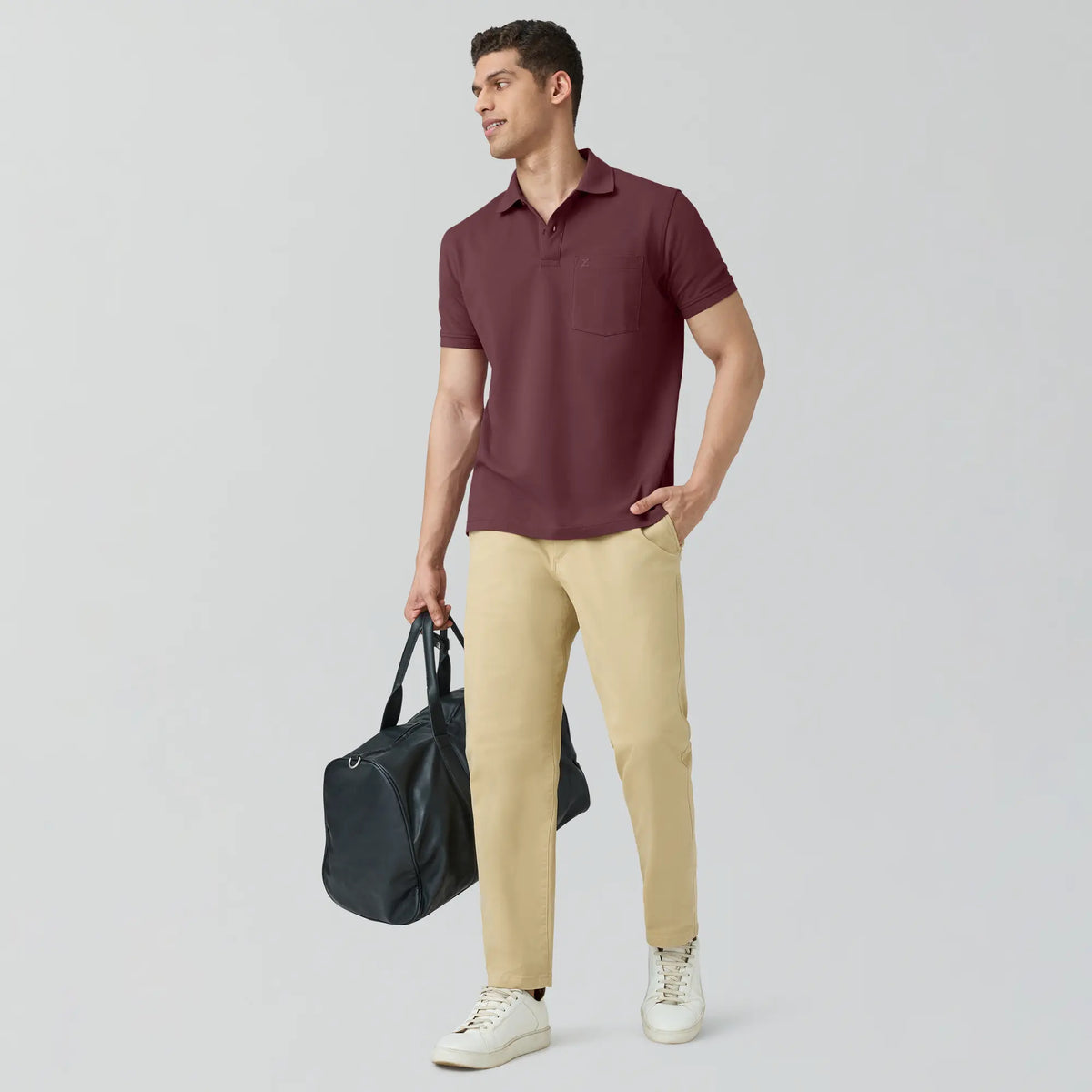 Code Polo T-shirts Merlot Maroon