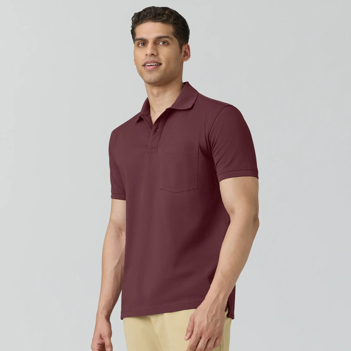 Code Polo T-shirts Merlot Maroon