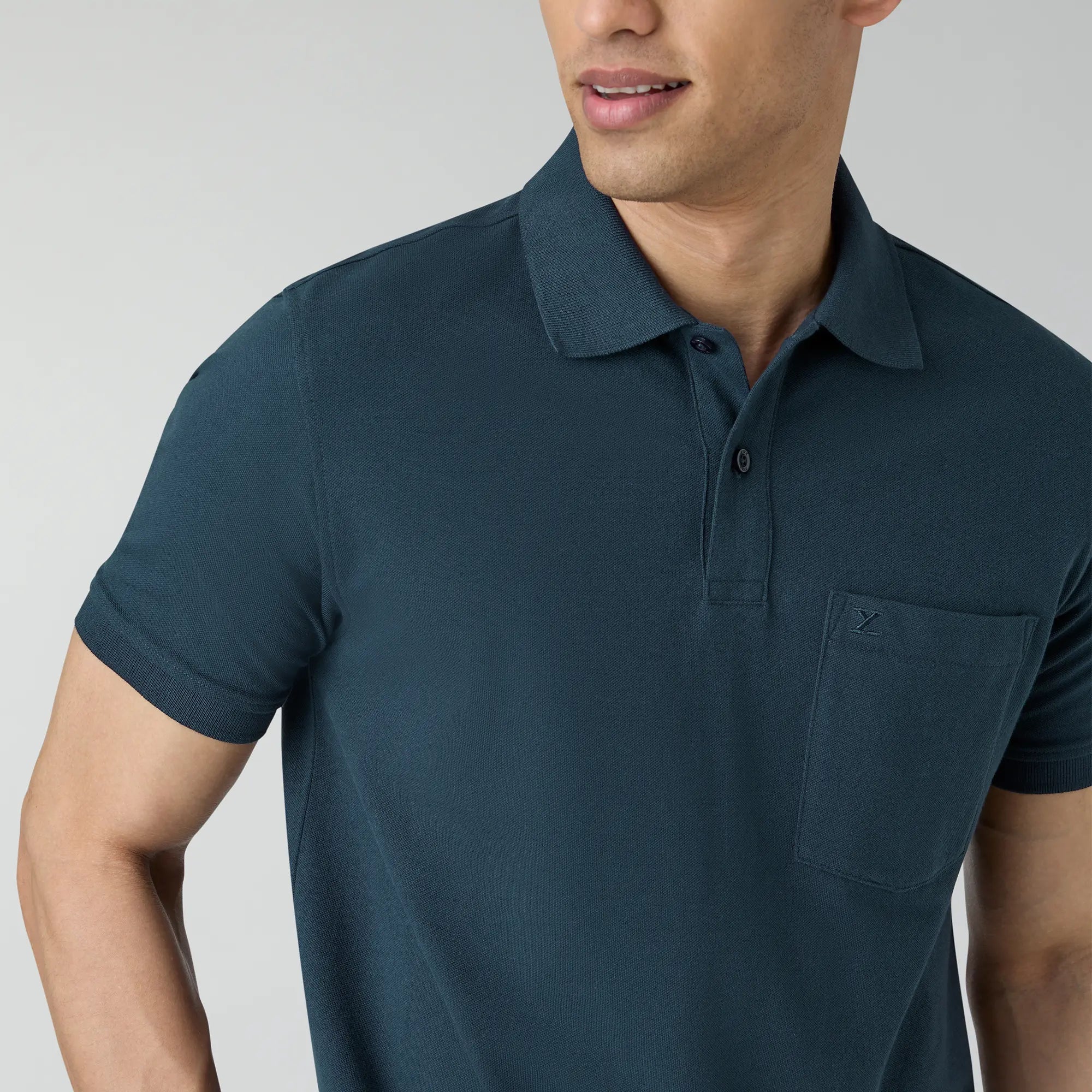 Code Polo T-shirts Isle Blue