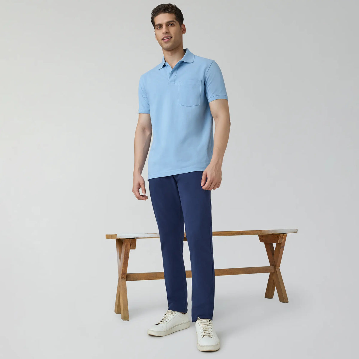 Code Polo T-shirts Sky Blue