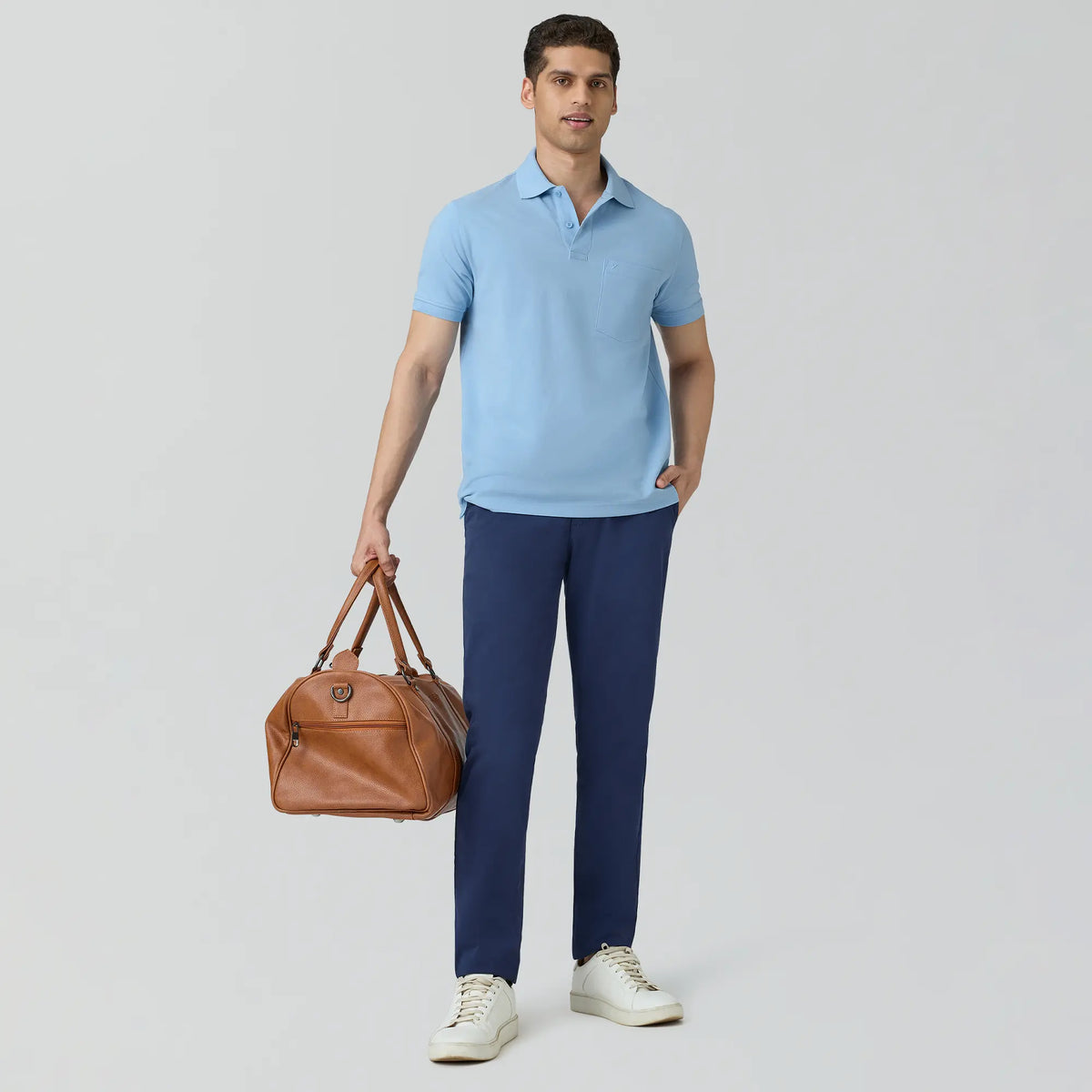 Code Polo T-shirts Sky Blue