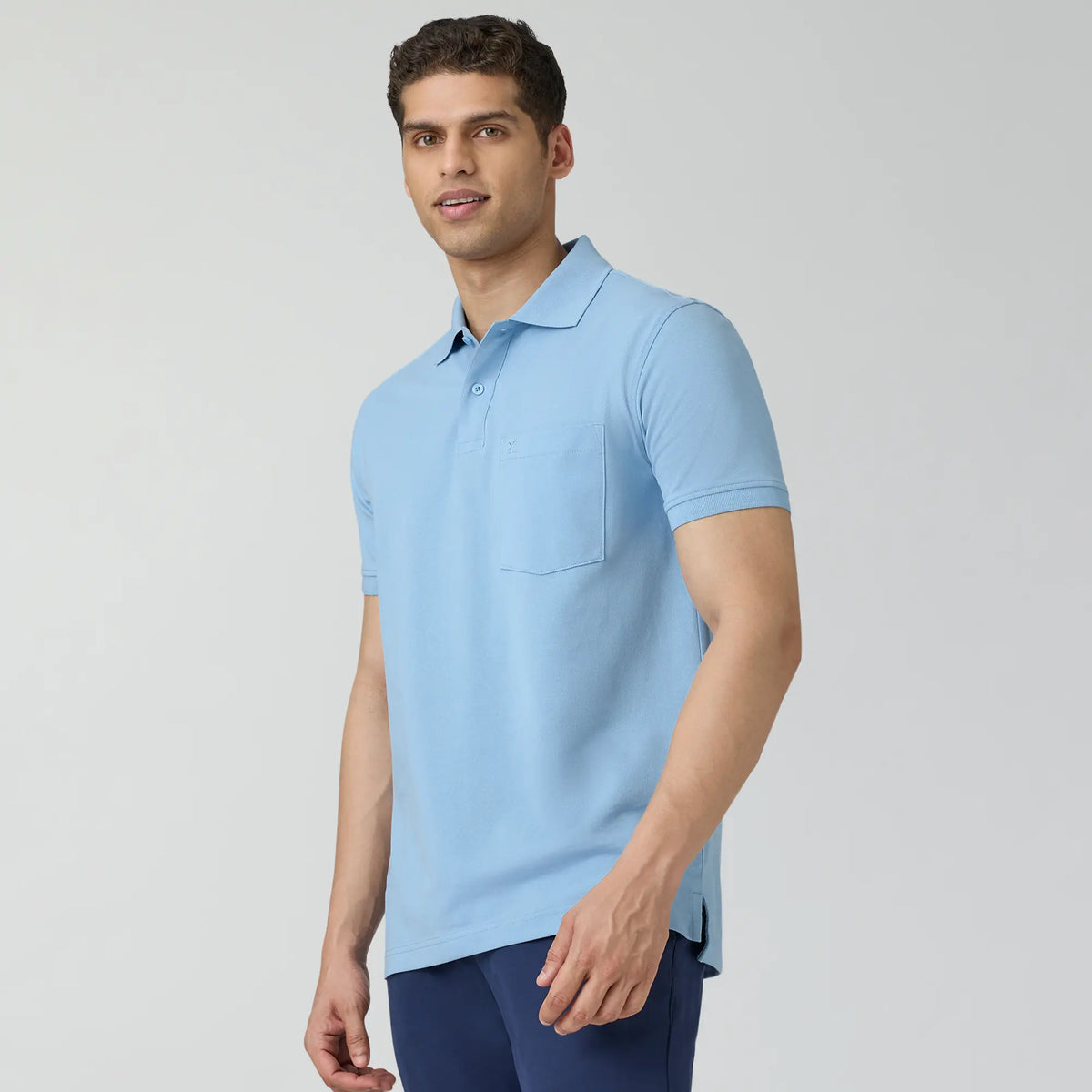 Code Polo T-shirts Sky Blue