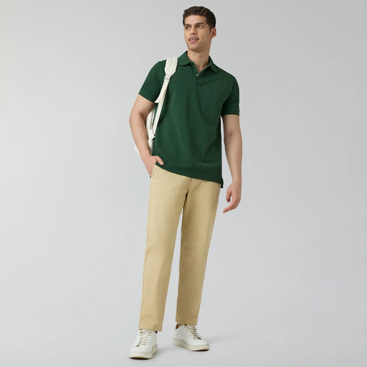 Code Polo T-shirts Basil Green