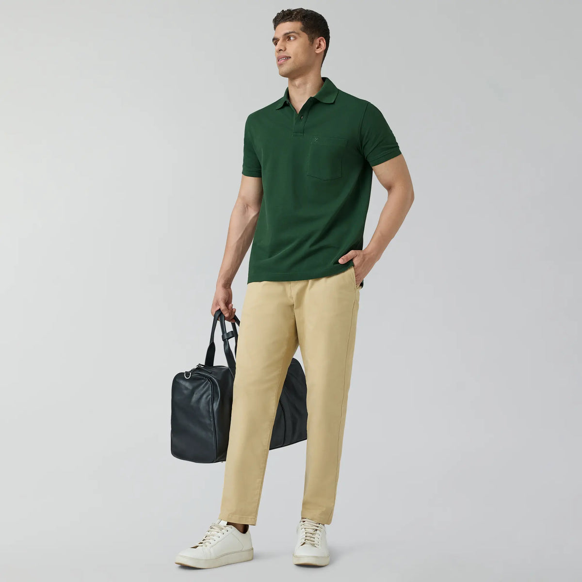 Code Polo T-shirts Basil Green
