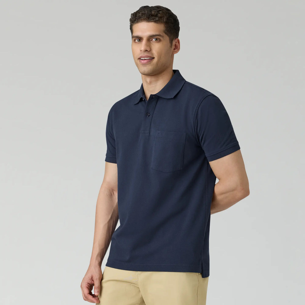Code Polo T-shirts Midnight Blue