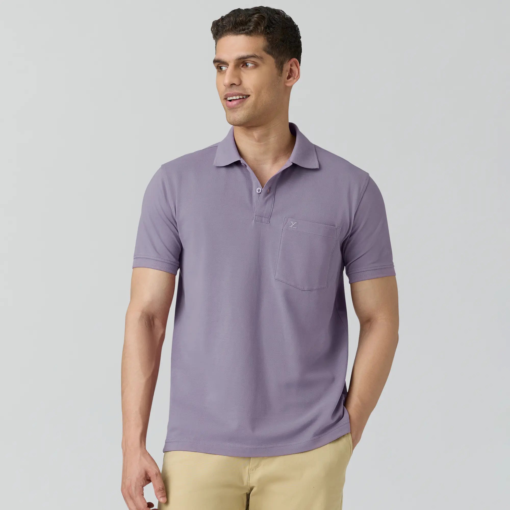 Code Polo T-shirts Misty Lilac