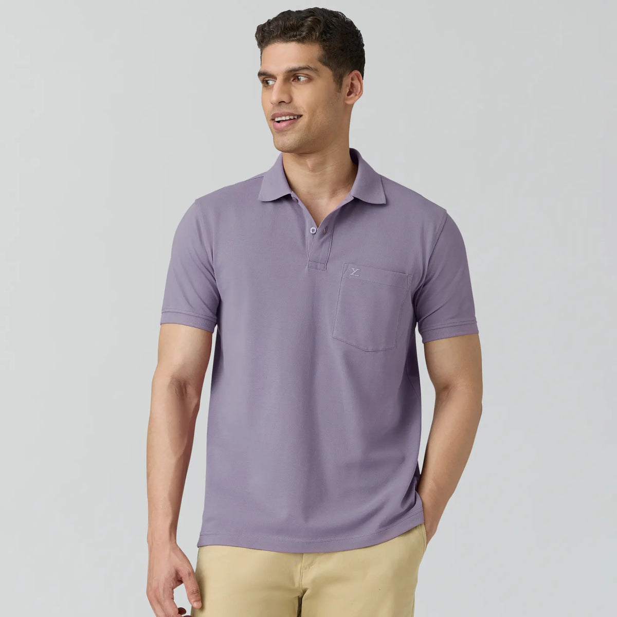 Code Polo T-shirts Misty Lilac