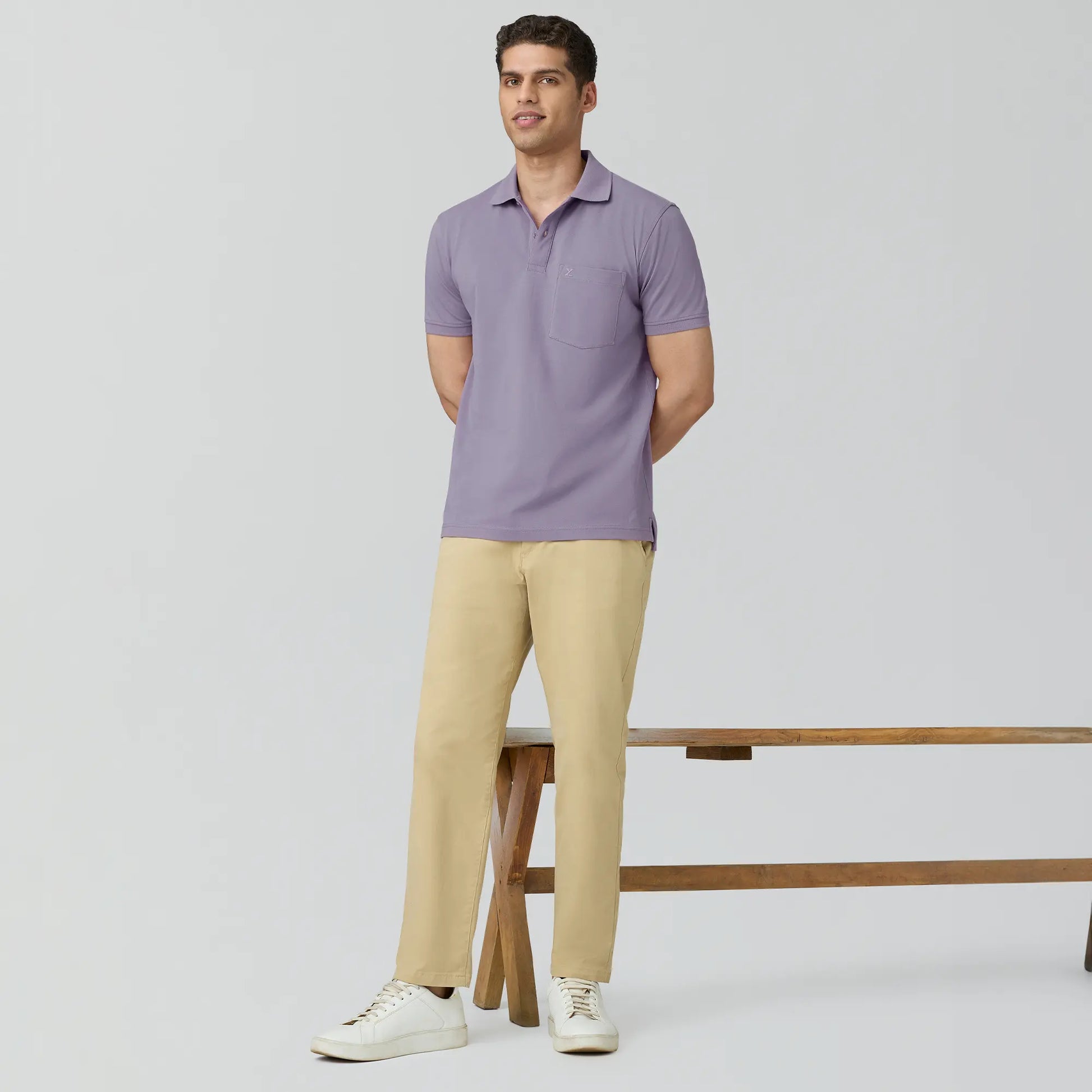 Code Polo T-shirts Misty Lilac