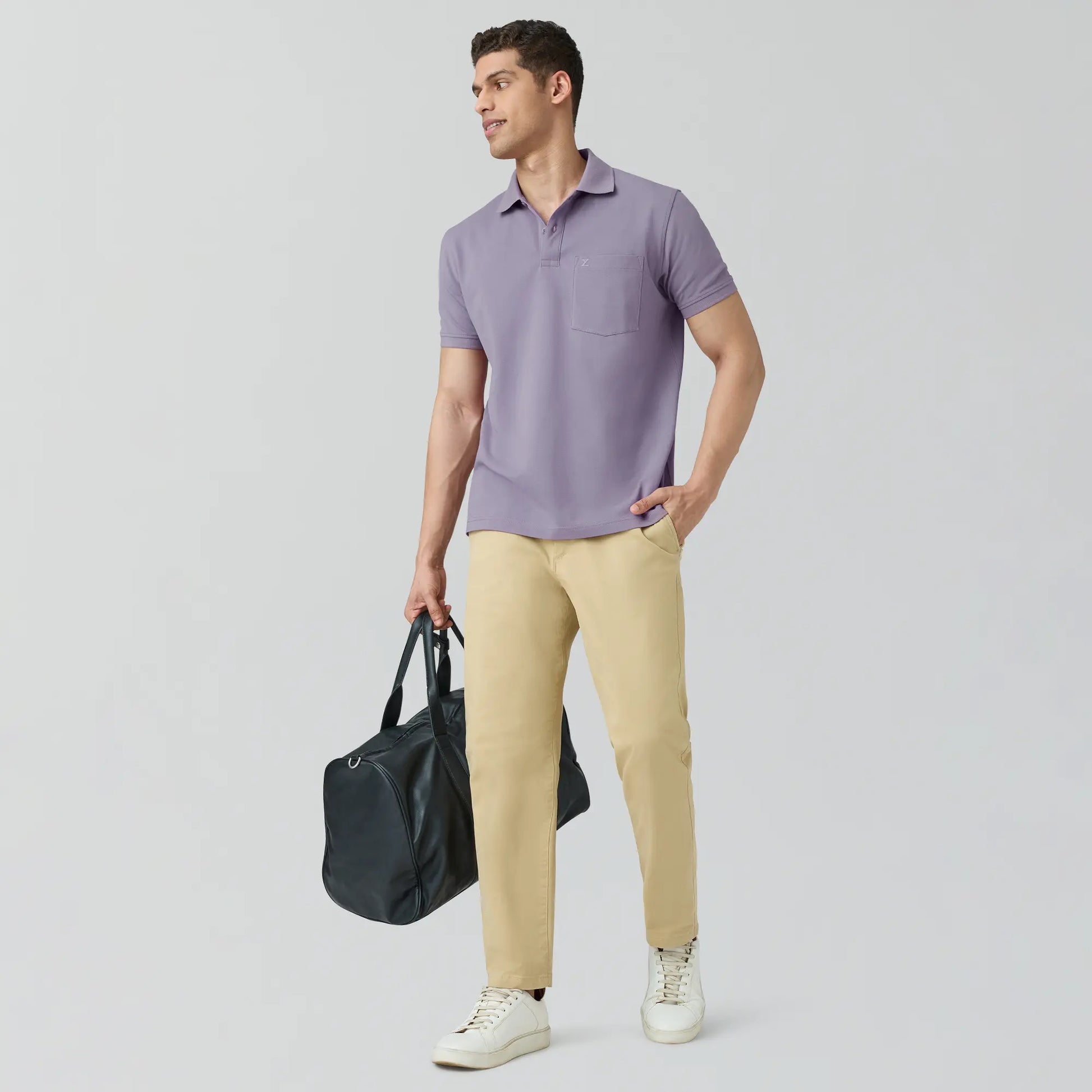 Code Polo T-shirts Misty Lilac