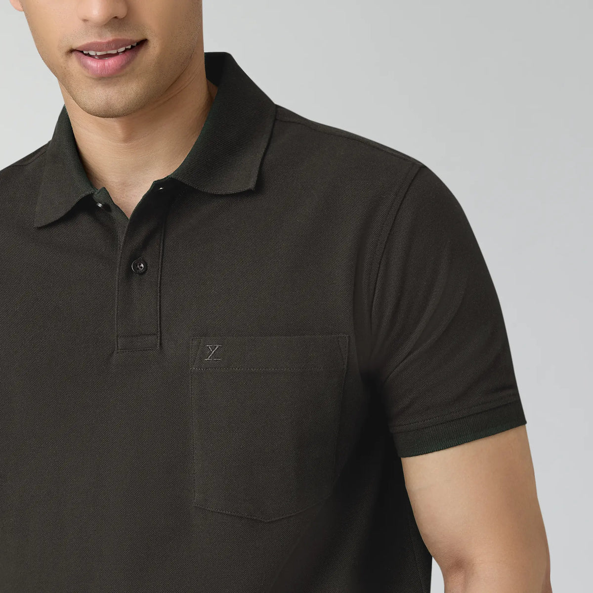 Code Polo T-shirts Mocha Brown
