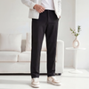 VELOCITY: Soft Stretch Pants - Straight Fit Pitch Black
