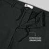 VELOCITY: Soft Stretch Pants - Straight Fit Pitch Black