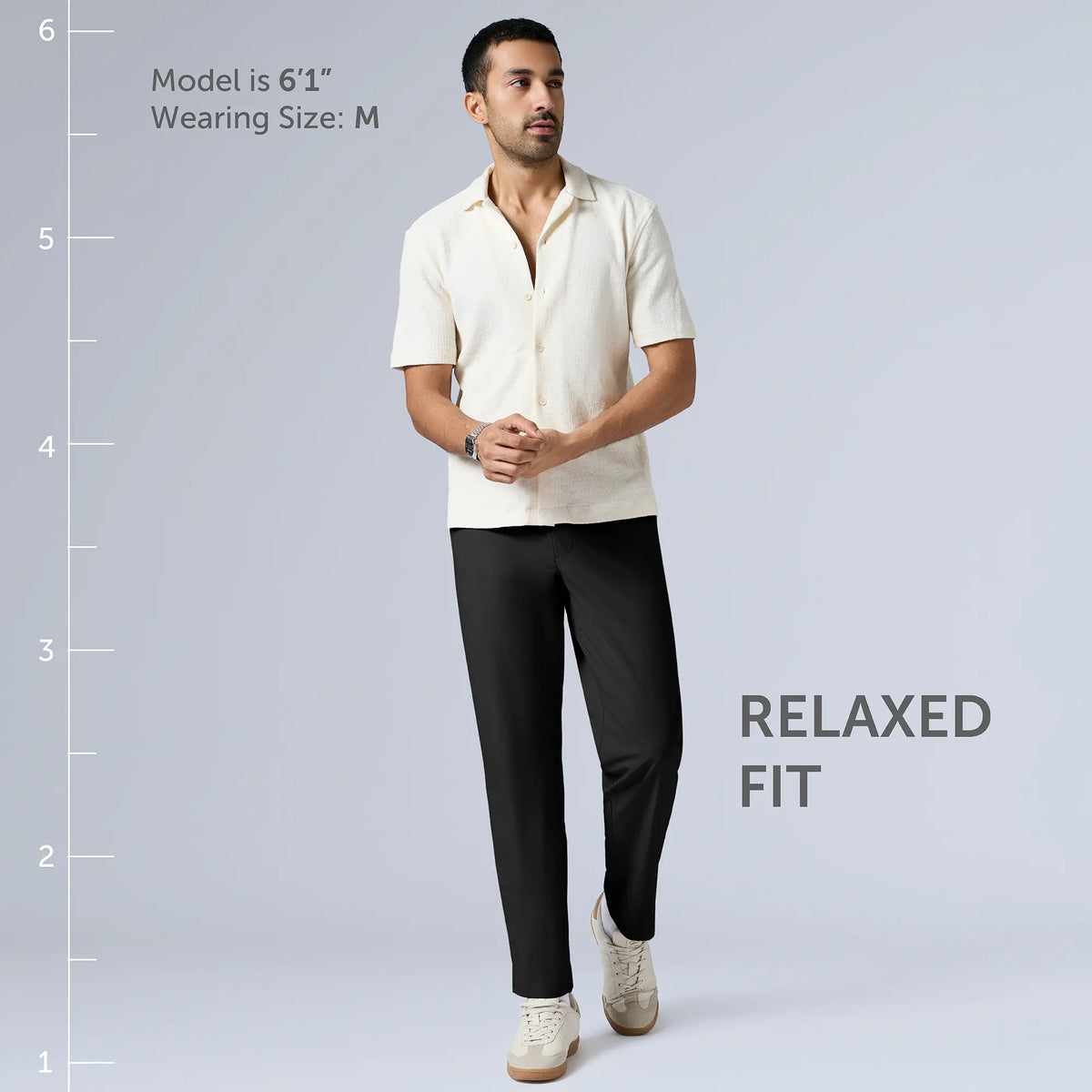 VELOCITY: Soft Stretch Pants - Relaxed Fit Pitch Black