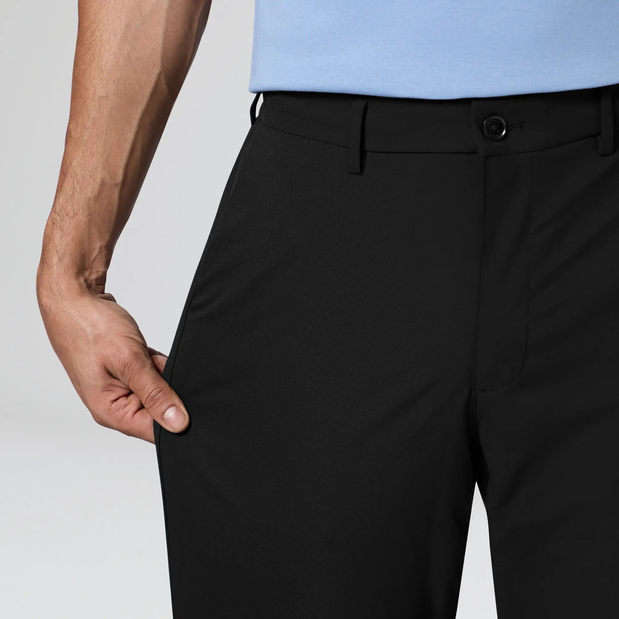 Mens Velocity Polyester Mobile Pants Pitch Black