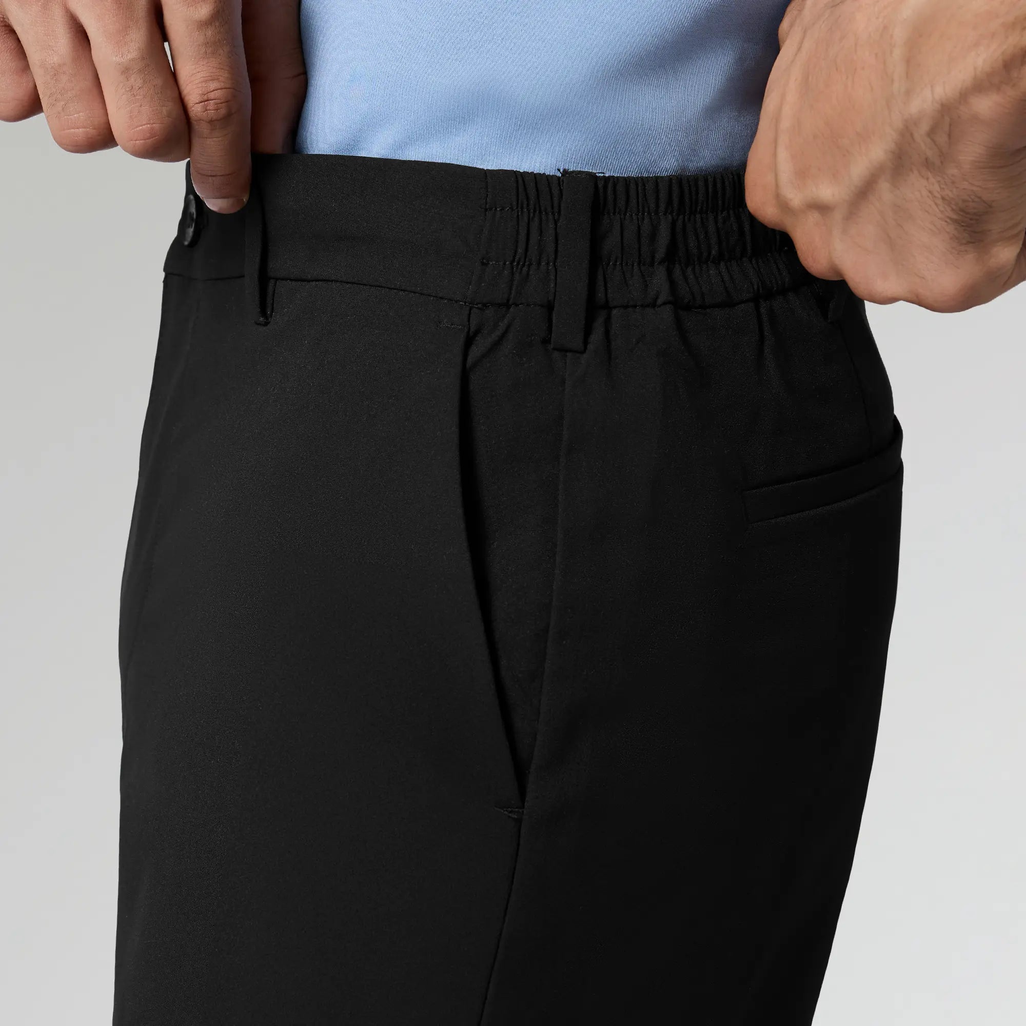 Mens Velocity Polyester Mobile Pants Pitch Black