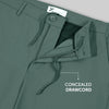 VELOCITY: Soft Stretch Pants - Straight Fit Pine Green