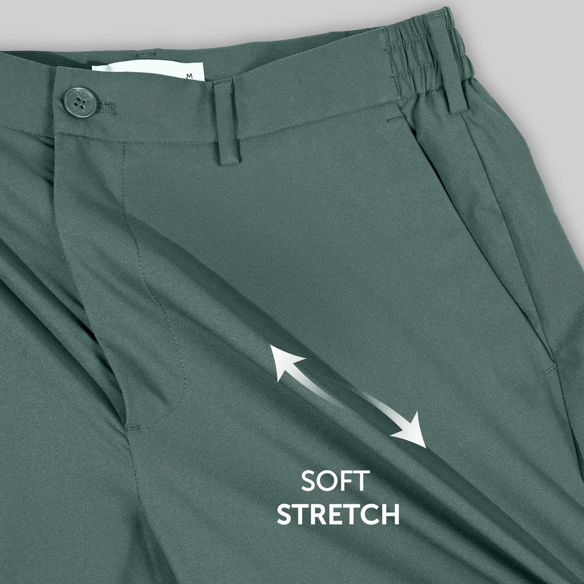 VELOCITY: Soft Stretch Pants - Relaxed Fit Pine Green