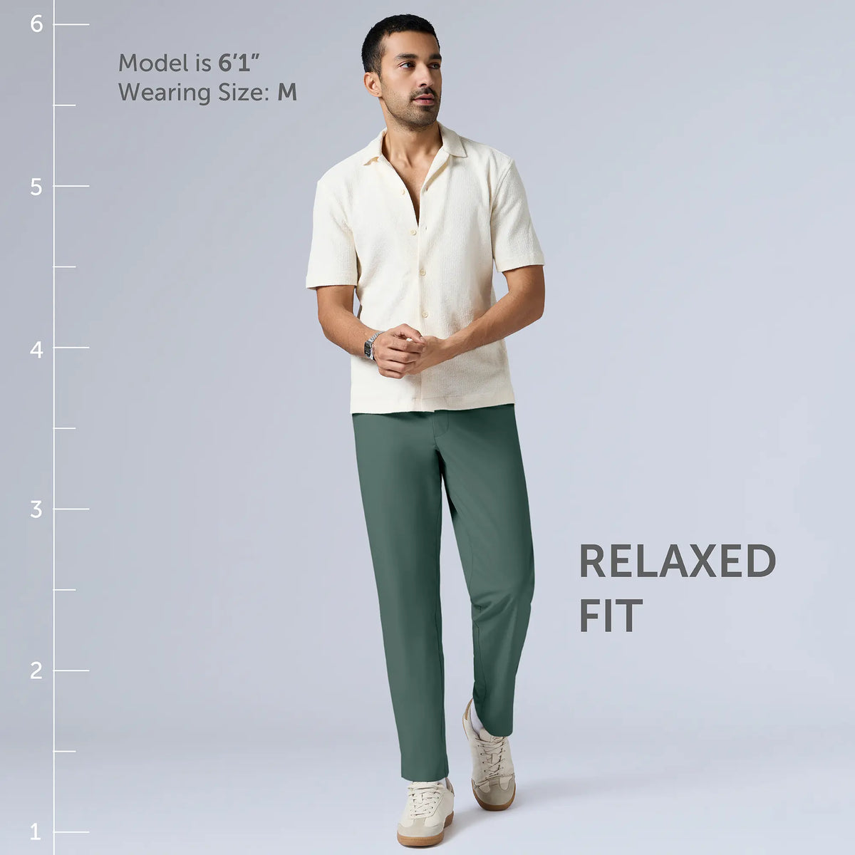 VELOCITY: Soft Stretch Pants - Relaxed Fit Pine Green