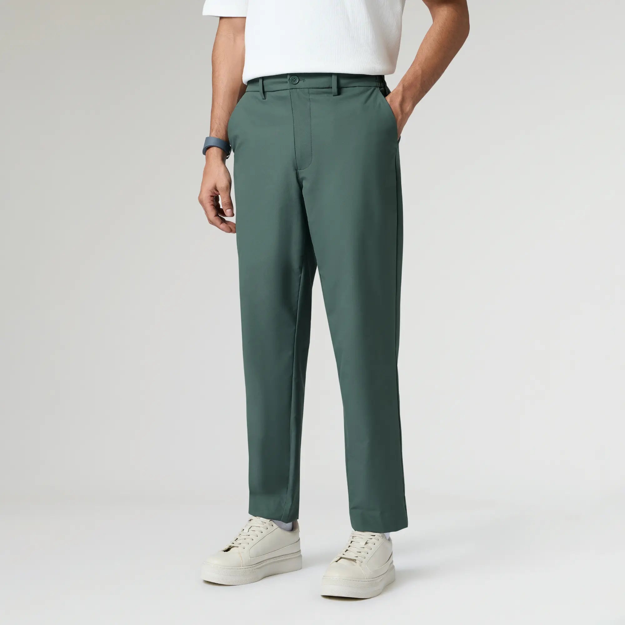 Mens Velocity Polyester Mobile Pants Pine Green