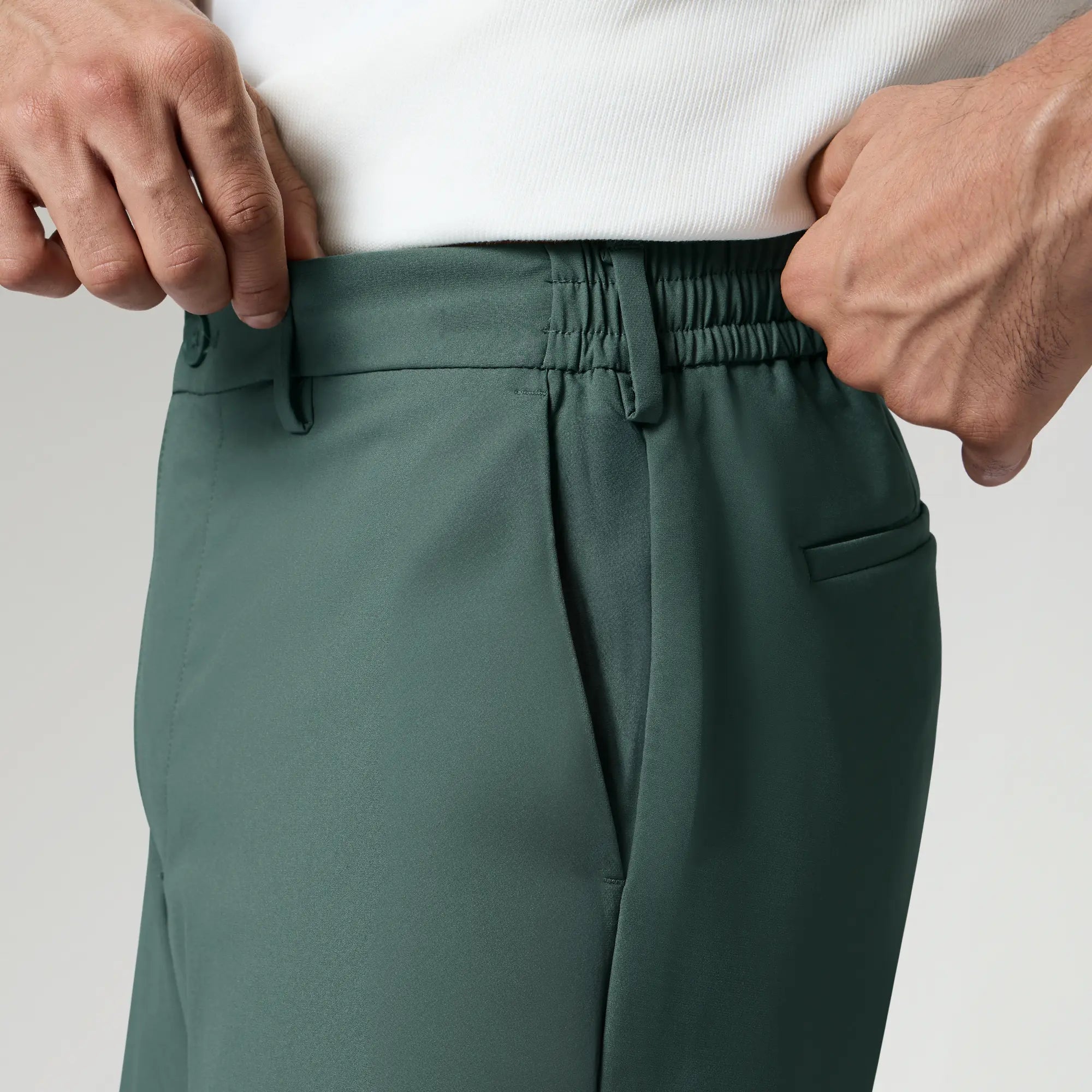 Mens Velocity Polyester Mobile Pants Pine Green