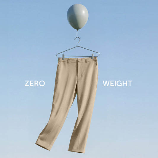 VELOCITY: Soft Stretch Pants - Relaxed Fit Tan Brown